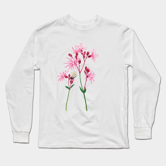 November 8th birthday flower Long Sleeve T-Shirt by birthflower